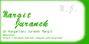 margit juranek business card